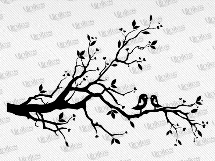 Mural árbol 23 negro | Vinilos Decorativos | Decoración de Interiores