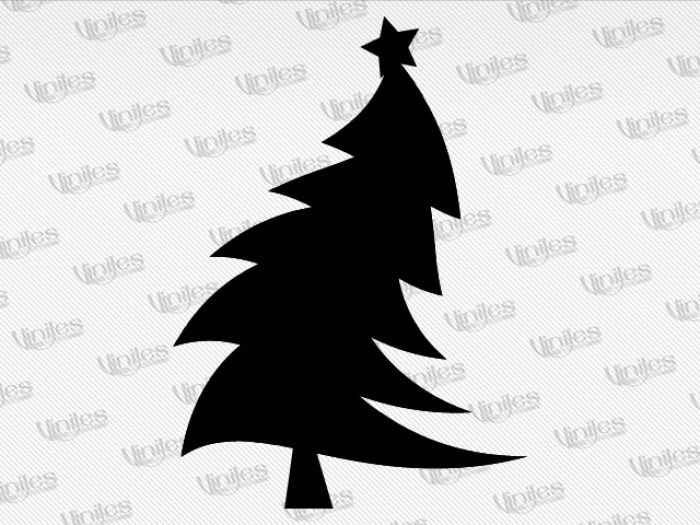 Mural árbol de navidad viento negro | Vinilos Decorativos | Decoración de Interiores