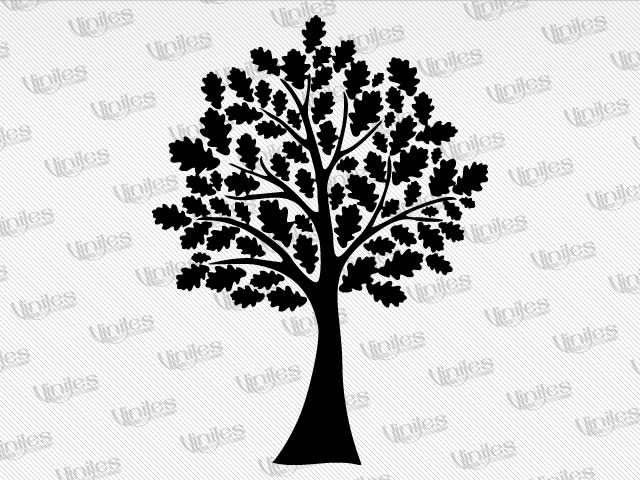 Mural árbol 10 negro | Vinilos Decorativos | Decoración de Interiores